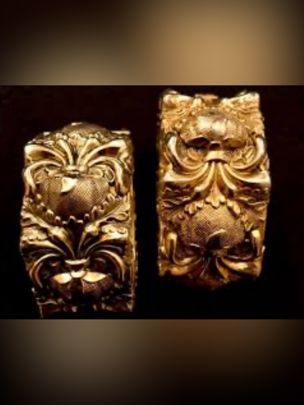 Whiting & Davis Gold Ornate Filigree Bracelet
